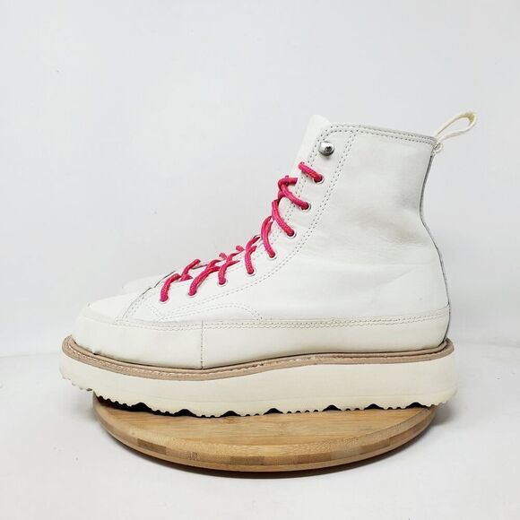 Converse Chuck Taylor Crafted Boot Hi Shoes Womens 8 High Top Retro Sneaker - Picture 1 of 14